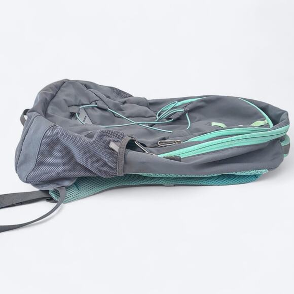 The North Face‎ Jester Laptop Backpack Gray/Green Hiking Camping Climbing - Picture 4 of 10